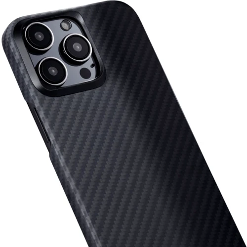 Чехол для iPhone Pitaka MagEZ Case 4 Twill 1500D Black/Grey (KI1501P) for iPhone 15 Pro