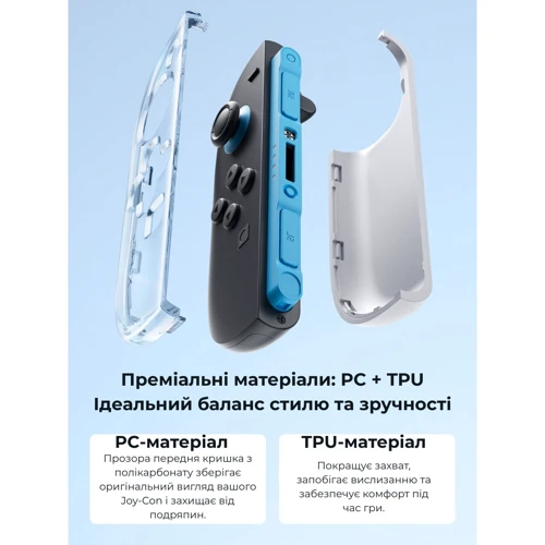 Аксессуар для приставок Прозрачный чехол JSAUX PC0119 для контроллеров Joy-Con Nintendo Switch 2 фото 6