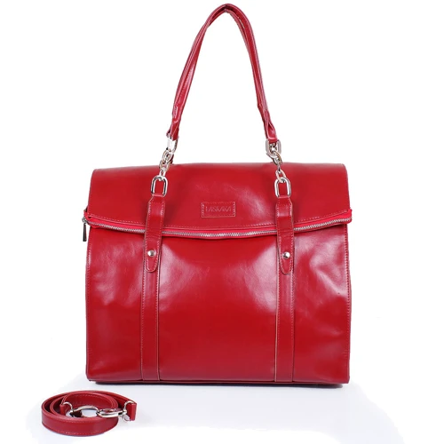 Женская сумка тоут Laskara красная (LK10200-red) фото 14