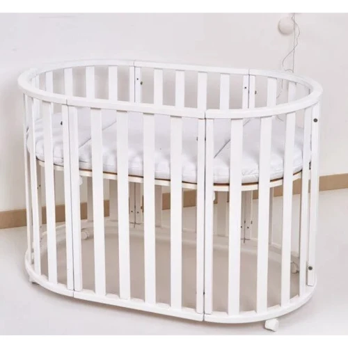 Кроватка детская Twins Cozy овальне 160х60 9800-TC-160-02, слоновая кость, бежевый: Тип трансформер
