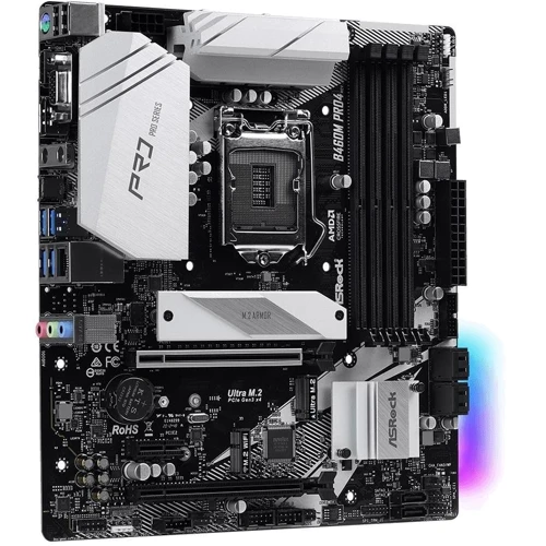 ASRock B460M Pro4: Разъемы на задней панели USB 2.0, USB 3.2 Gen 1