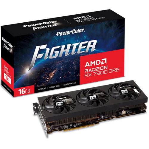 Відеокарта PowerColor Fighter AMD Radeon RX 7900 GRE 16GB GDDR6 (RX 7900 GRE 16G-F/OC)