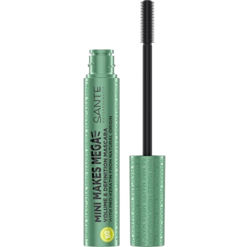Sante Mini Makes Mega Mascara Volumising Booster БИО-Тушь для ресниц с про-кератином черная 8 ml