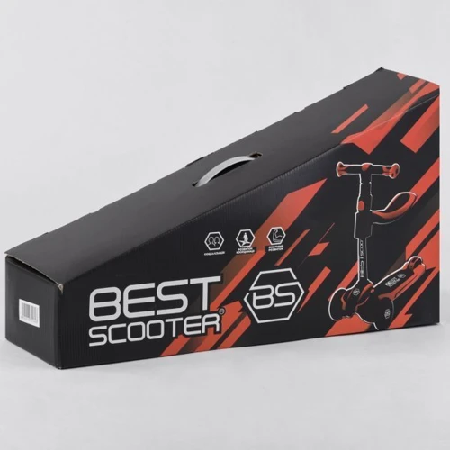 Самокат Best Scooter бело-розовый (JS-41008): Количество колес 3