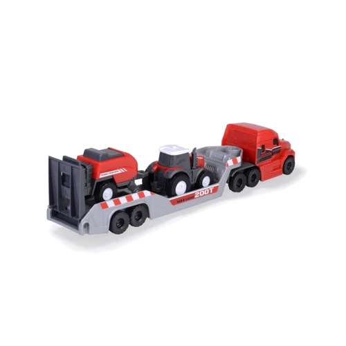 Игровой набор Dickie Toys Месси Фергюсон. Перевозчик фермерской техники (3735004)