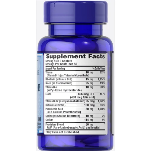 Puritan's Pride Complete B (Vitamin B Complex) 100 caps: Тип Витамин B