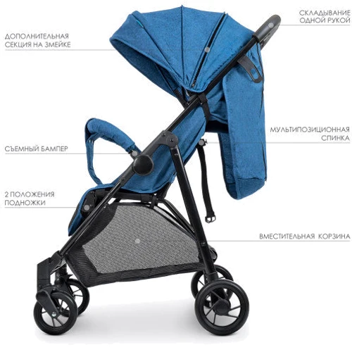 Візок Bambi M 4249 (blue): Тип коляски прогулянкова