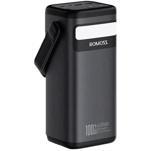 Внешний аккумулятор Romoss Power Bank 60000mAh PMT60 100W Black (PMT60-1D2-2133H): Встроенный кабель нет