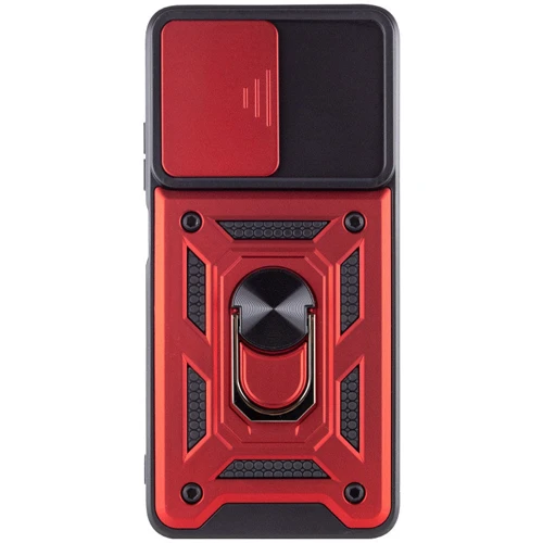 Чехол для телефонов Mobile Case Camshield Serge Ring Red for Xiaomi Redmi 13 4G / Poco M6 4G: Материал TPU (термополиуретан) и поликарбонат