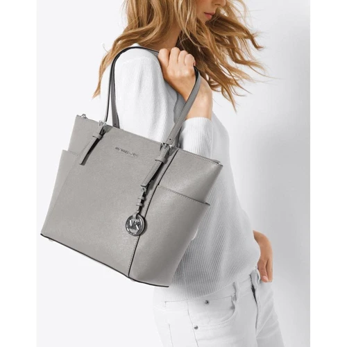 Женская сумка тоут Michael Kors Jet Set Item серая (30F2STTT8L081): Тип Сумки