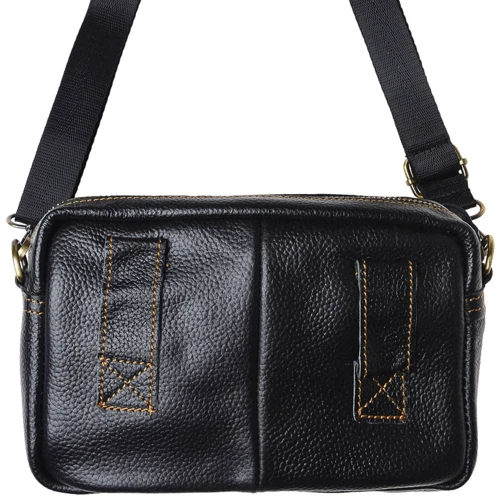 Мужская сумка через плечо Keizer черная (K13142-black): Страна производитель Тайвань