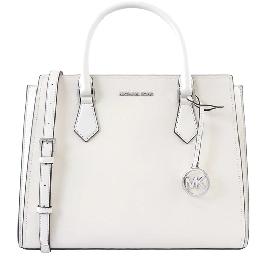 Женская сумка тоут Michael Kors белая (193599752785)