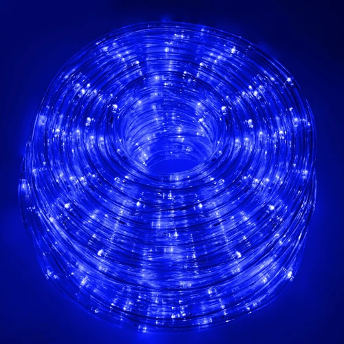 Гирлянда Springos Rope Lights дюралайт уличная 10 м 240 LED голубая (CL1203) фото 6