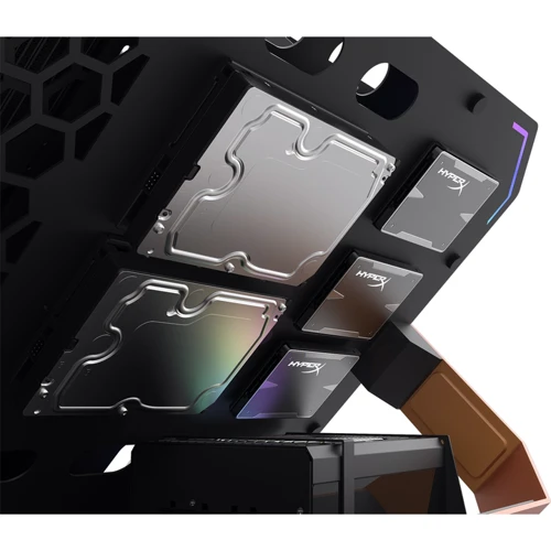 Корпус DarkFlash Blade-X Open Frame Luxury Gaming: Матеріал передній панелі пластик и сталь