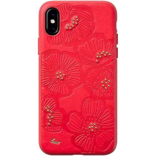 Чехол для iPhone LAUT Flora Cherry (LAUT_IP18-L_FL_R) for iPhone XS Max: Цвет красный