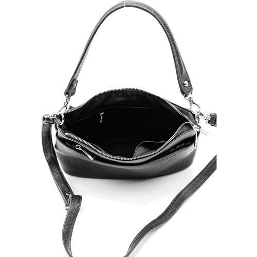 Женская сумка через плечо ARTiS Bags черная (1777 703): Тип ручки Со съемным ремнем, Плечевой ремень, Со съемной ручкой, Длинная ручка