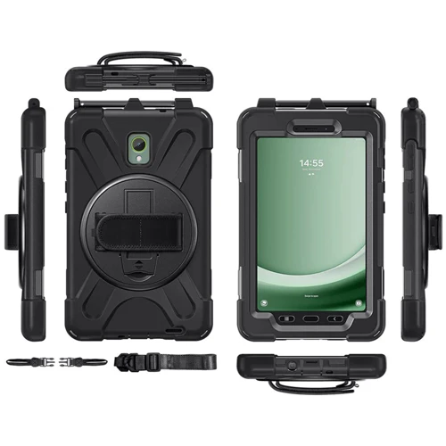 Аксессуар для планшетных ПК BeCover Heavy Duty Case with Stand Black for Samsung X356 Galaxy Tab Active5 Pro (713558)