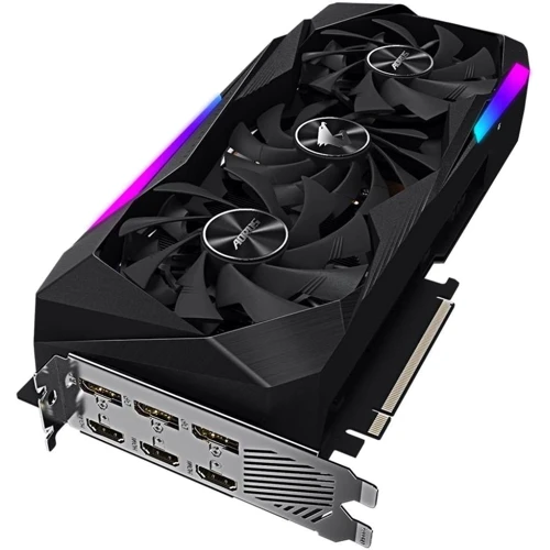 Видеокарта GIGABYTE GeForce RTX3070 8Gb AORUS MASTER (GV-N3070AORUS M-8GD) LHR: Разрядность шины памяти, бит 256