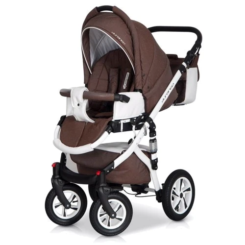Универсальная коляска 2в1 Euro Cart Durango (mocca): Возможность установки люльки есть