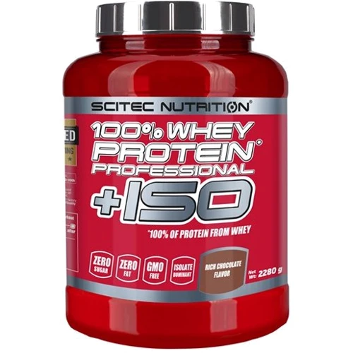 Протеїн Scitec Nutrition 100% Whey Protein Professional +ISO 2280 g /76 servings/ Strawberry White chocolate
