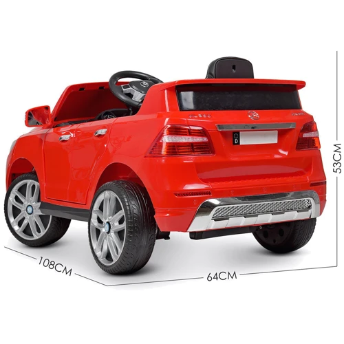Дитячий електромобіль Джип Bambi Racer Mercedes Benz, червоний (M 3568EBLR-3): Максимальне навантаження, кг 25
