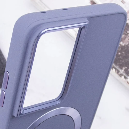 Чехол для телефонов TPU Case Bonbon Metal Style with MagSafe Lavender for Samsung S928 Galaxy S24 Ultra: Материал TPU (термополиуретан)
