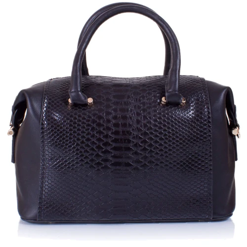 Женская сумка саквояж Amelie Galanti черная (A981067-1-black): Тип ручки С двумя ручками, Плечевой ремень, Короткая ручка, Со съемным ремнем
