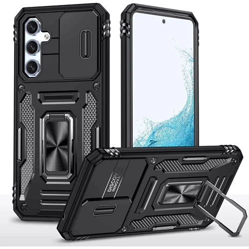Чохол для телефона Mobile Case Camshield Army Ring Black для Samsung A356 Galaxy A35 / A556 Galaxy A55