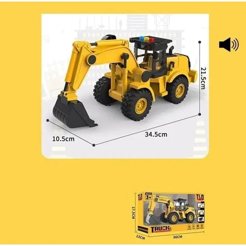 Екскаватор: інерція, рухомі деталі, звук, світло (584-4)