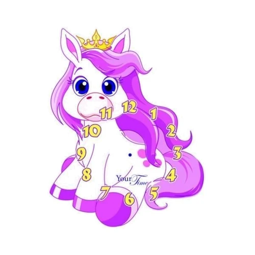 Годинники настінні Your Time Поні дитячі МДФ 25х4.5х33см (5-231): Виробник Your Time