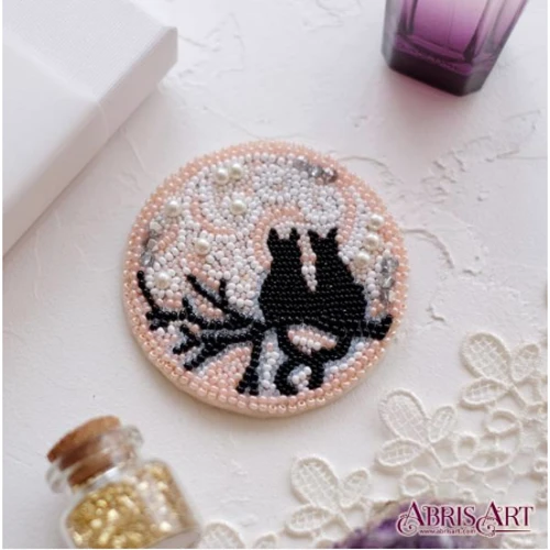 Abrisart AD-039 Набор для вышивки бисером украшения Свидание под луной
