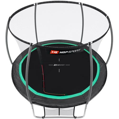 Батут Hop-Sport Premium 10 ft с черно-зеленый с внутренней сеткой 305 cм фото 2