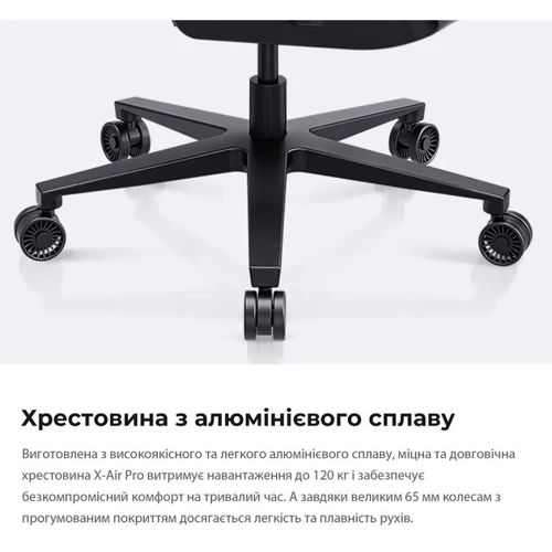 Кресло игровое Anda Seat X-Air Pro Size XL Mesh Gray Twilight (AD-WY-01-GGSP-G01) фото 17