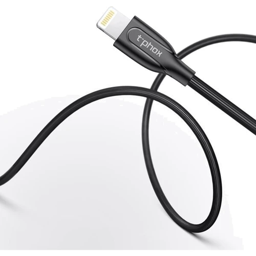 Кабель T-PHOX USB Cable to Lightning Mini 1.2m Black (T-L807 Black): Тип USB 2.0, Lightning