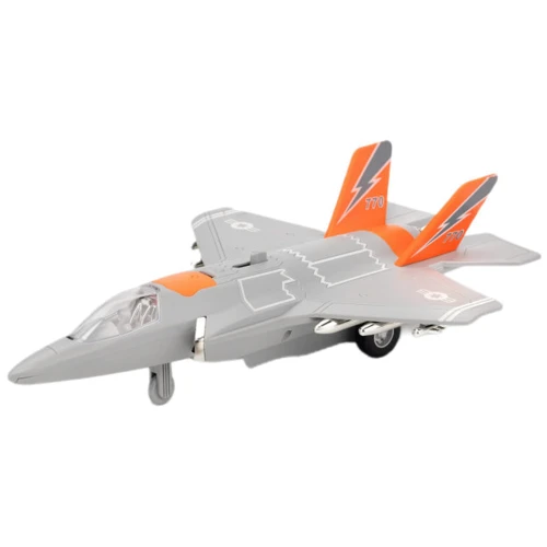 Самолет Автопром со светом и звуком (оранжевый) (AP9908AB)