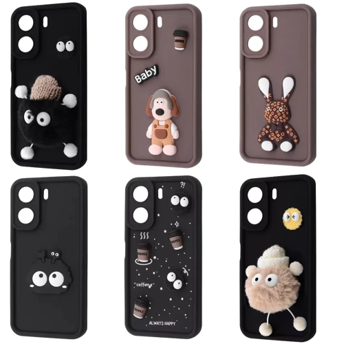 Чохол для телефона Mobile Case Pretty Things Brown/Rabbit for Xiaomi Redmi 13C 4G / Poco C65: Сумісність Xiaomi Redmi 13C 4G / Poco C65