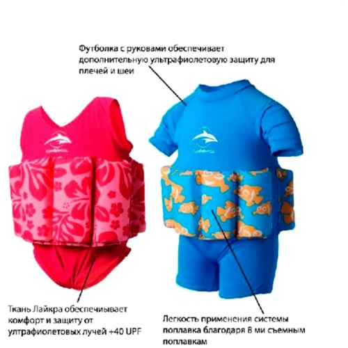 Купальник - поплавок Konfidence Floatsuit Clownfish 4-5 років (FS03-B-05): Виробник Konfidence