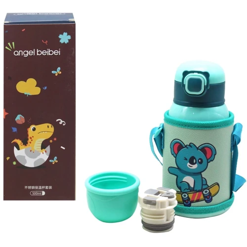 Термос-поїльник з чохлом angel beibei Коала, 500 мл (№0317)