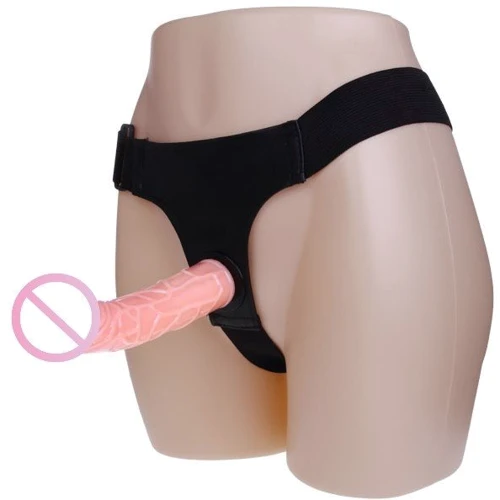 Страпон Ultra Passionate Harness Strap-On For Woman Flesh