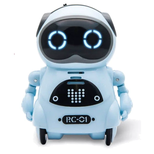 Робот Jiabaile интерактивная игрушка Pocket Robot, english, голубой