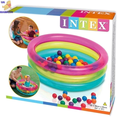 Басейн Intex дитячий надувний 48674 86х86х25 см фото 2