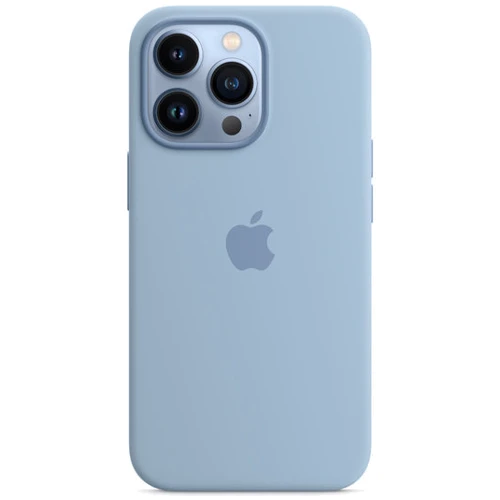 Чехол для iPhone Apple Silicone Case with MagSafe Blue Fog (MN653) for iPhone 13 Pro: Материалы Силикон