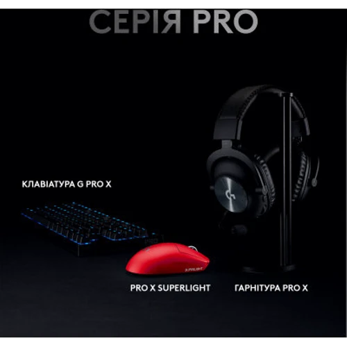 Мышь Logitech G Pro X Superlight Wireless Red (910-006784): Количество кнопок 5
