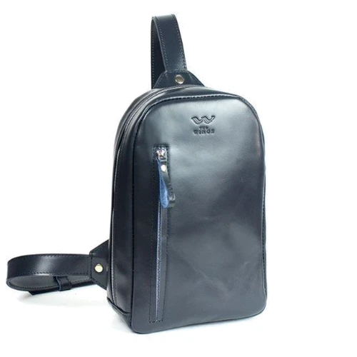 Мужская сумка-слинг The Wings Chest bag синяя (TW-Chest-bag-dark-blue)