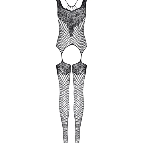 Комбинезон-сетка Obsessive F229 (Черный, S/M/L)
