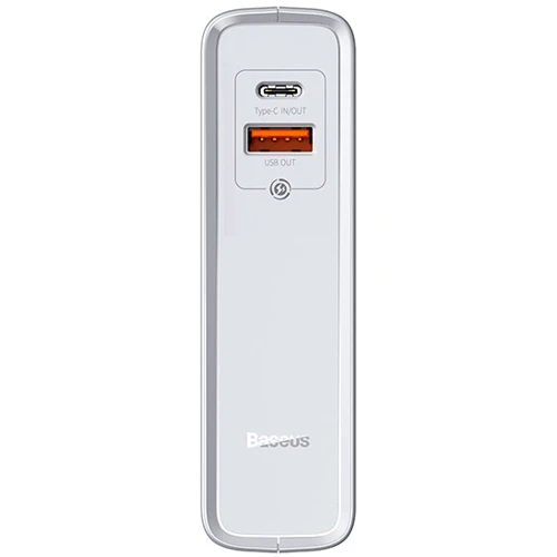 Зарядний пристрій Baseus Wall Charger Power Station GaN USB and USB-C 45W + Power Bank 1000mAh White (PPNLD-C02): Сила струму 2.4А и более