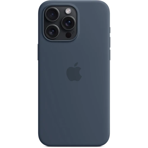Чехол для iPhone Apple iPhone 15 Pro Max Silicone Case with MagSafe - Storm Blue (MT1P3ZM/A): Тип чехла накладка на заднюю часть