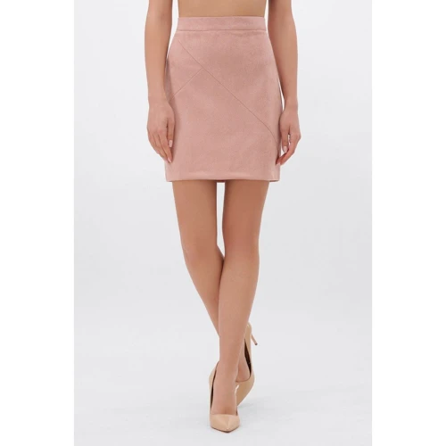 Юбка FashionUp YUB-1078B-XL 48 персиковая карандаш до середины бедра