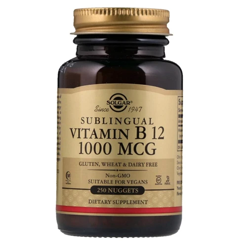 Solgar Sublingual Vitamin B12 1000 mcg 250 Nuggets