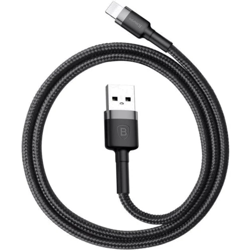 Кабель Baseus USB Cable to Lightning Cafule 0.5m Grey/Black (CALKLF-AG1)